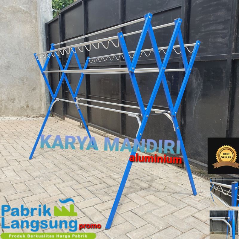 JUMBO - Jemuran Lipat / Jemuran Baju Aluminium / jemuran  pakaian / 180 Cm / 1,8 M