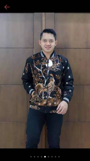 Jaket batik lapis furing  ori solo sragenan super jumbo xxxl xxxxl( Ld &gt;135cm )