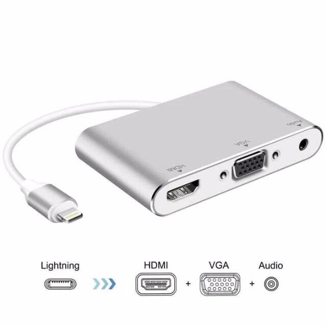 LIGHTNING TO HDMI / VGA / AUDIO ADAPTER Converter NETLINE BEST QUALITY