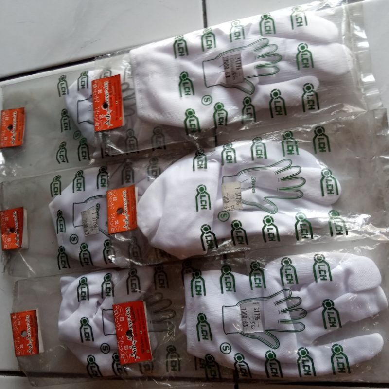kaos tangan / sarung tangan polos putih dewasa untuk drumband, paskibraka, dll