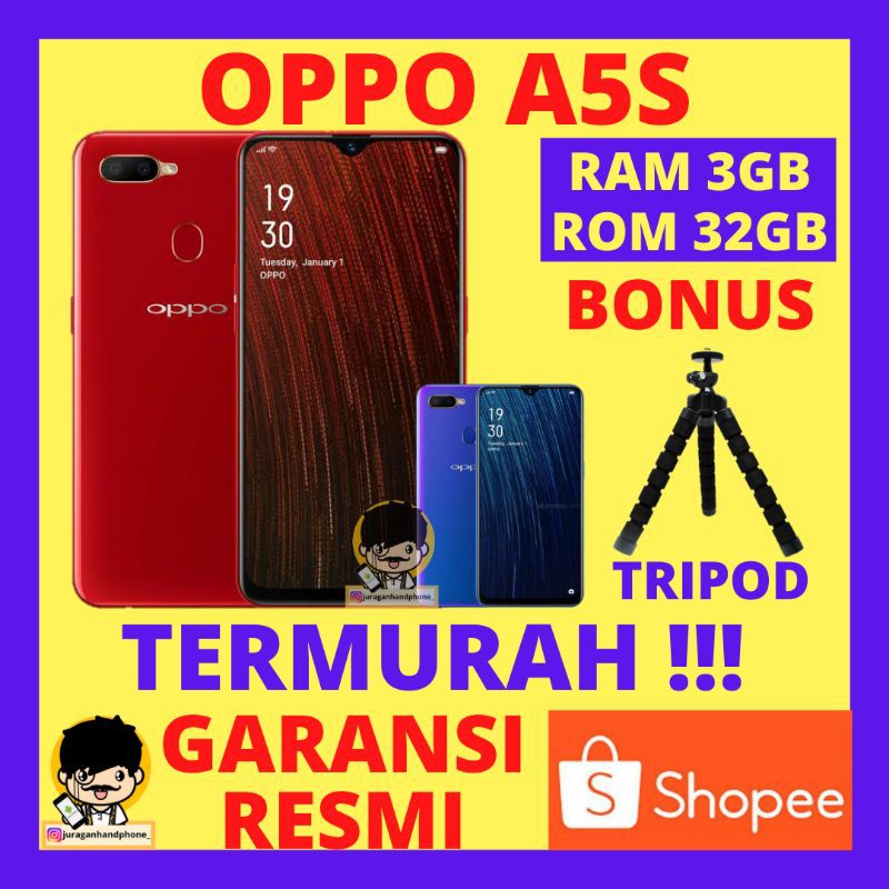 Oppo A5S Ram 3Gb Internal 32Gb Garansi Resmi Hp Oppo Opoo Oppoo Opo A5S