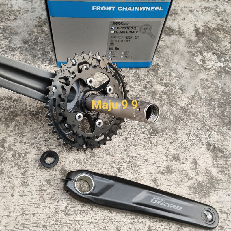 Crankset Shimano Deore M5100 36/26T Hollowtech 2 Double Crank Set Mtb