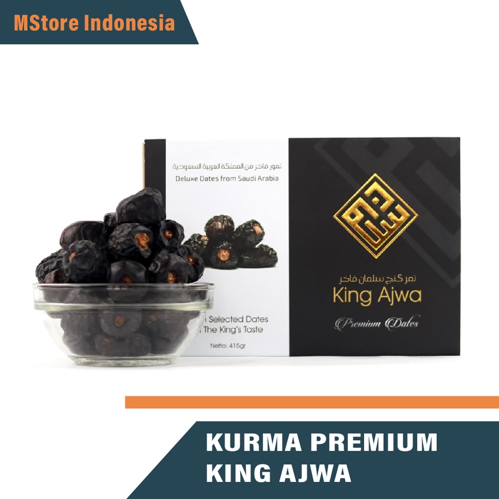 

Kurma Ajwa Premium - Kurma Nabi Asli Garansi 100% - KING AJWA SUPER PREMIUM DATES