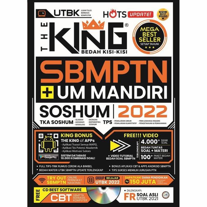 

BUKU BEST SELLER THE KING SBMPTN + UM MANDIRI SOSHUM 2022 - Terbaru..! Star Seller Termurah