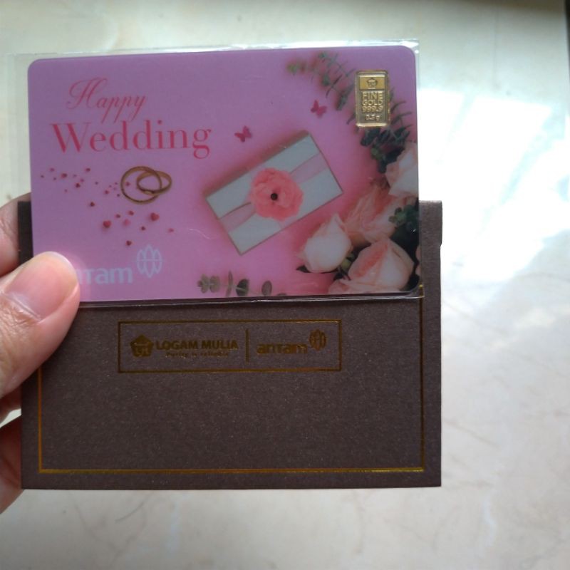 Logam Mulia Antam Gift Series Happy Wedding 0.5 Gram