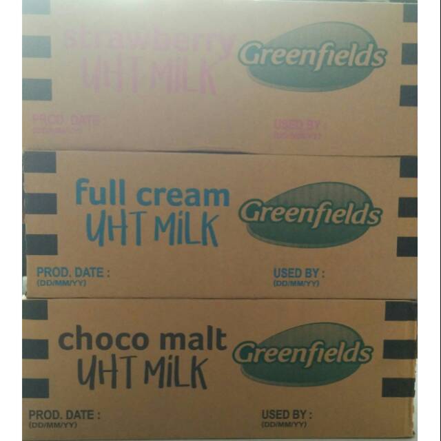 Surabaya Gosend dus 200ml greenfields susu cair uht 200 ml greenfield