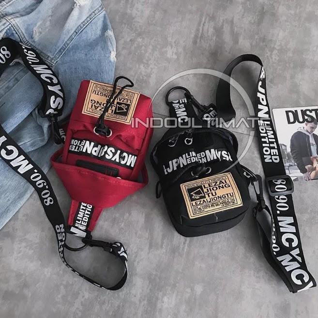 Tas Selempang Import DY-9127  Waist Bag Wanita pria unisex / Sling Bag Tas Pinggang tas import