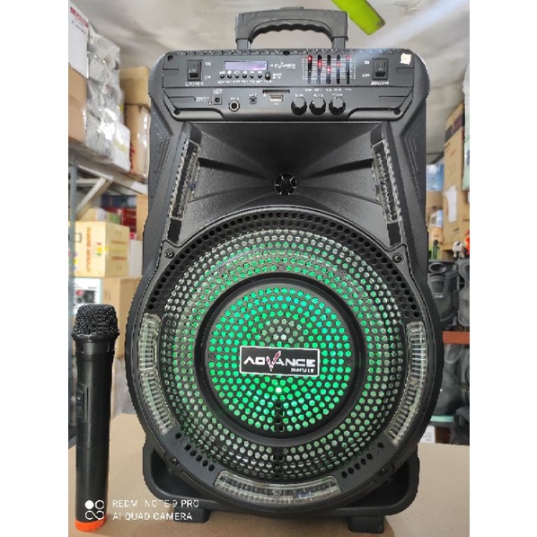 PROMO PORTABEL SPEAKER ADVANCE 12 IN INCI INCHI. SALON KOPER AKTIF BLOUTHOT KARAOKE. ADVANCE K1202