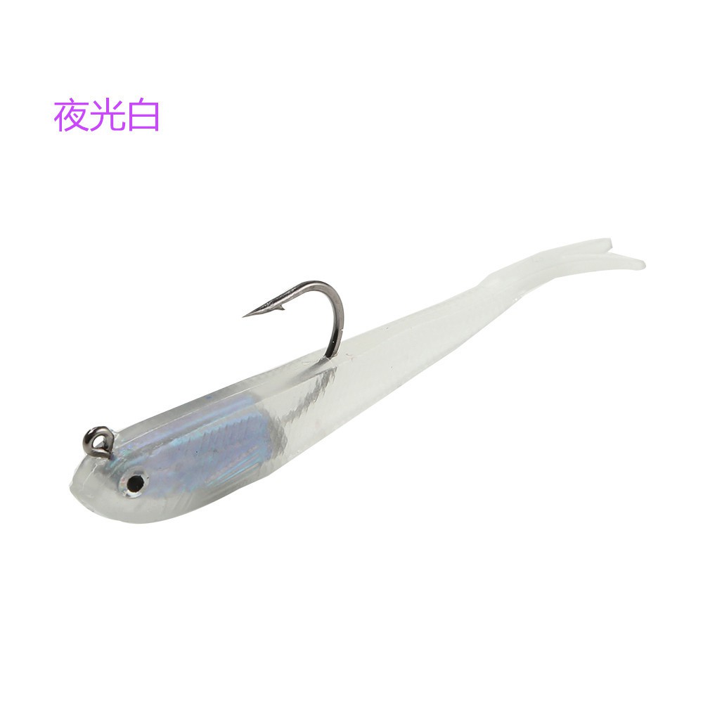 Shengyao 1Pcs Luminous Umpan Pancing Softlure Bentuk Ikan Imitasi 7.5cm 6.5g Fishing Lure Swimbait Bass Wobbler Kail Sinking Memancing Tackle