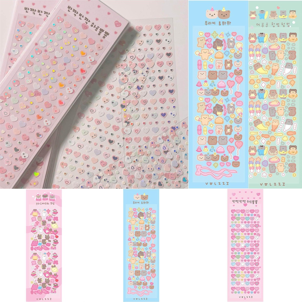 Populer Stiker Laser Scrapooking Dekorasi Alat Tulis Kawaii Hias Handmade Membuat Scrapbooking