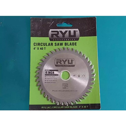 Ryu Mata Potong Kayu 4 Inch / Ryu Circular Saw Blade 4 Inch x 40 T