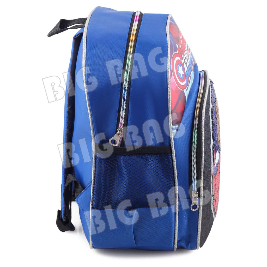 Tas Ransel Anak CAPTAIN AMERICA  - RANSEL USAP / SWIPE - HALF SWIPE - HALF WECKER + FREE BOTOL