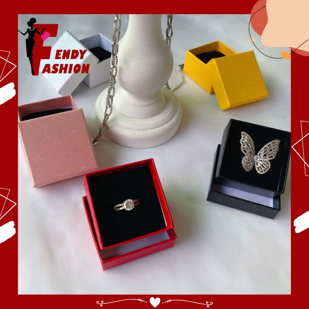 Fendyfashion_ | KTK08 Kotak Aksesoris cincin Kotak Perhiasan Kotak Cincin Box Perhiasan Aksesoris