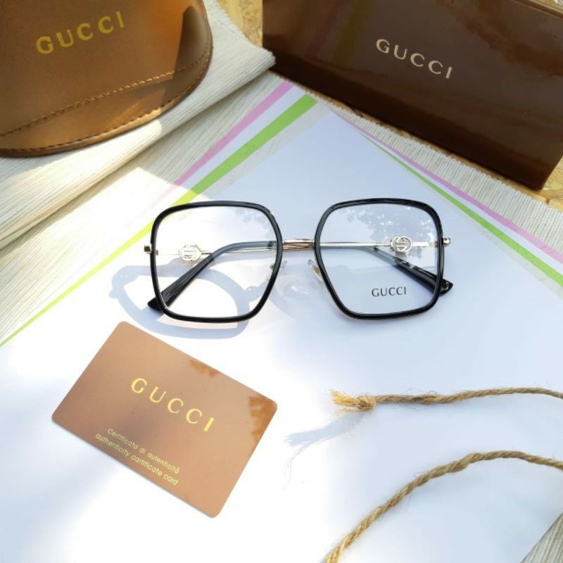 kacamata wanita Gucci free lensa Photocromic / Anti Radiasi