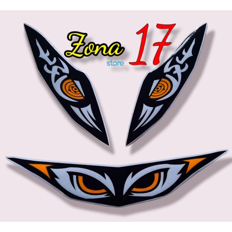 Stiker lampu alis beat new delux 2020 2021