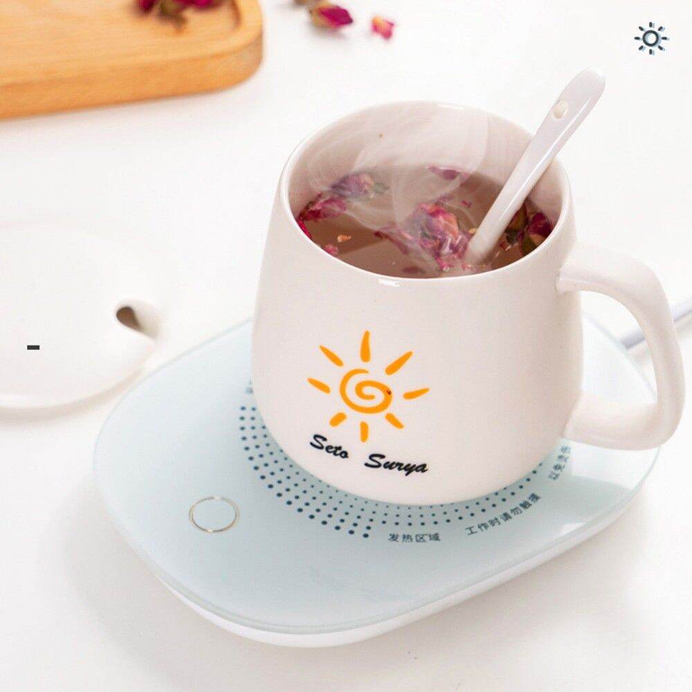 Tatakan Gelas Pemanas kopi /  Penghangat Minuman Portable / Pemanas Cangkir  Kopi Dan Teh / Coffee Warmer Tea Cup 16 Watt