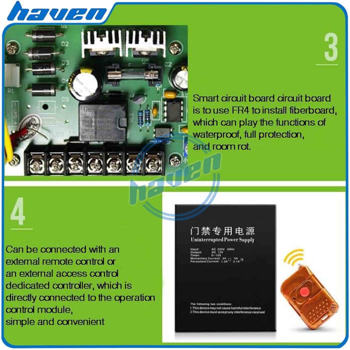 Power Supply Access Control Box 12V 5A + Tempat Beterai Aki / UPS