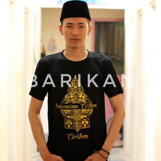 Kaos Gunungan Wayang Cirebon - Kaos Spandek Lengan Pendek - Kaos Distro