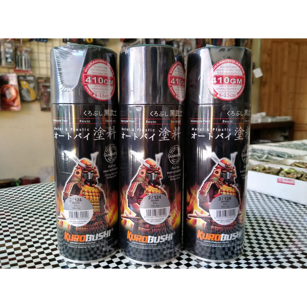 

Cat Samurai Paint Silver 124 Cat Spray Ukuran 400ml
