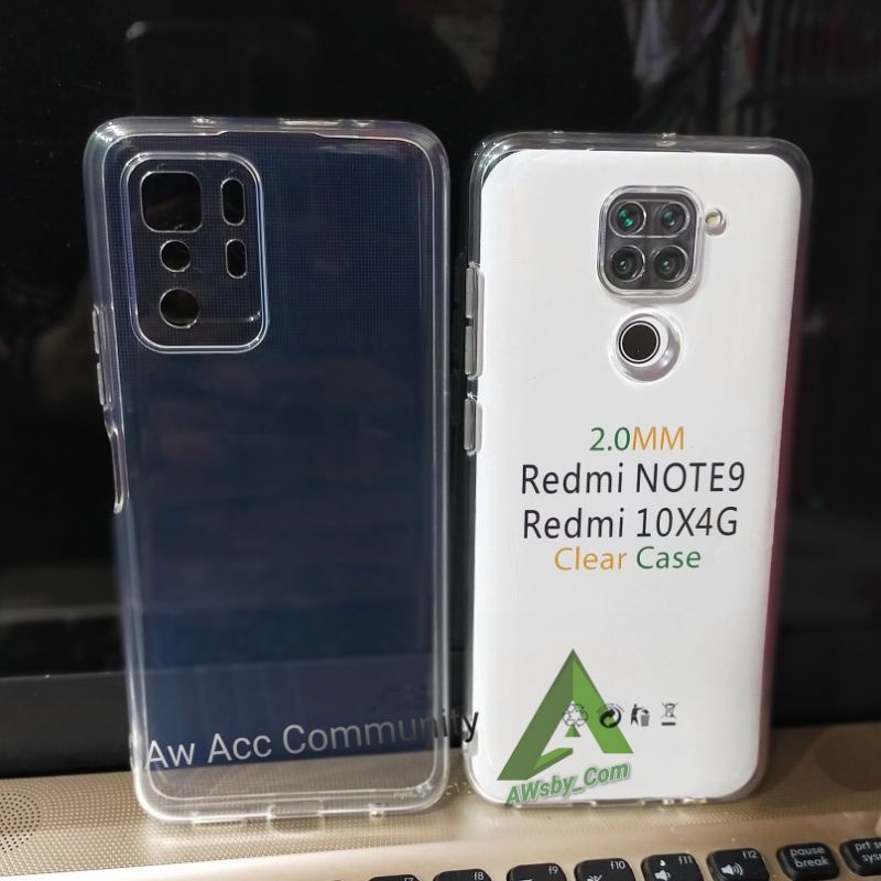 Clear Case Redmi Note 8 pro/Note 9/ 9 pro/Note 10/ 10s/10 pro/12C/Poco M5/F4/M3 Pro Tebal 2.0mm Bening Transparan