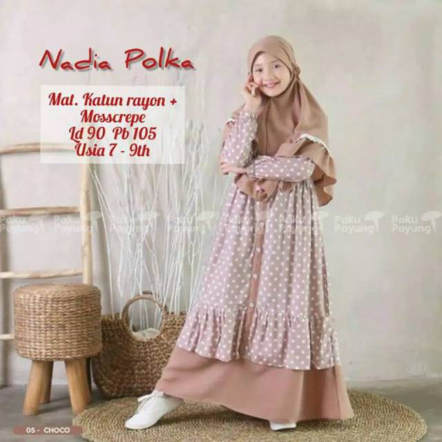  BAJU  MUSLIM ANAK  PEREMPUAN  UMUR  7 10  TAHUN  DRESS MUSLIM 