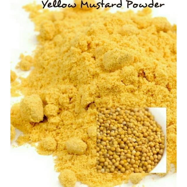 

Yellow Mustard Flour 250 Gram/ Yellow Mustard Powder/Biji Sawi Bubuk