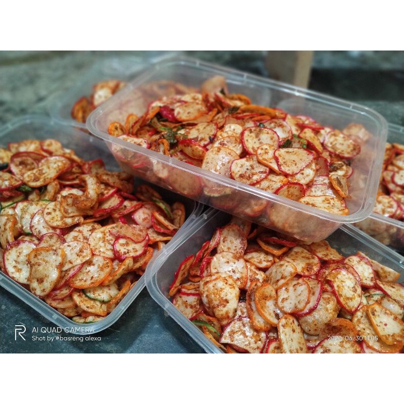 

KRUPUK SEBLAK PEDAS MANIS KENCUR DAUN JERUK