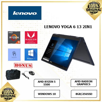 Laptop Lenovo Yoga 6 Ryzen 7 Toucscreen Dan Flip 360Derajat