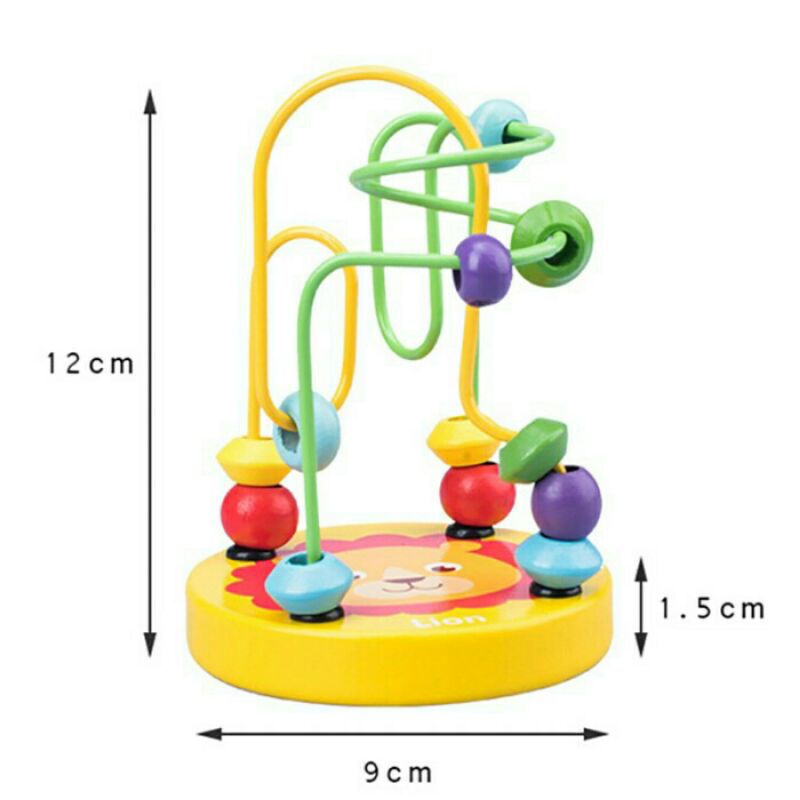 mini round beads / mainan edukasi / mainan temukan alur