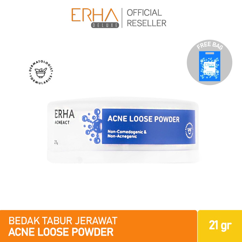 ERHA Bedak Tabur Jerawat ERHA Acne Face Loose Powder