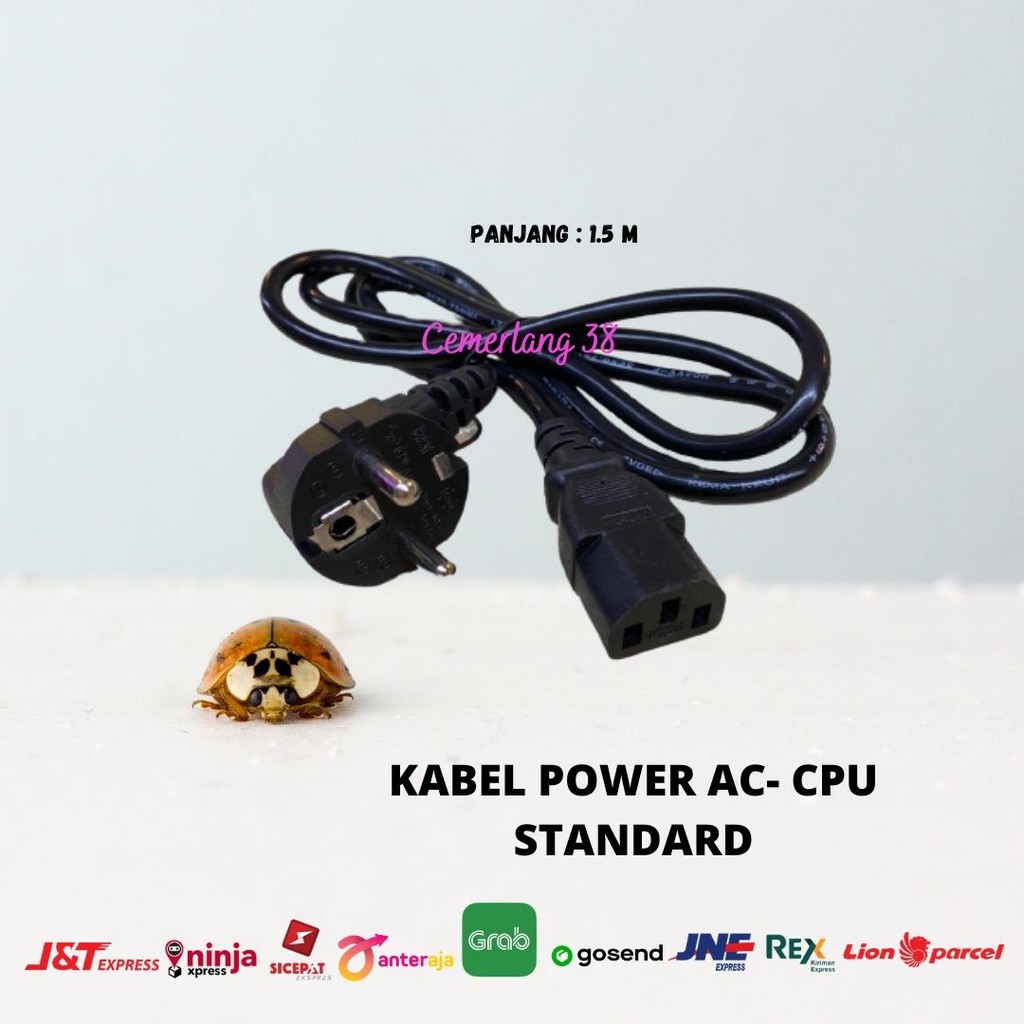 1.5m Kabel Power AC Cord Adaptor / CPU Monitor Computer PC / PC Standard