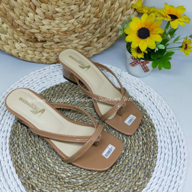 PROMO 12.12 BIGSALE Sandal Wanita Casual Sandal Hak Tahu Sandal Wanita Dewasa Sandal Jepit Sandal Korea Kekinian Pd373