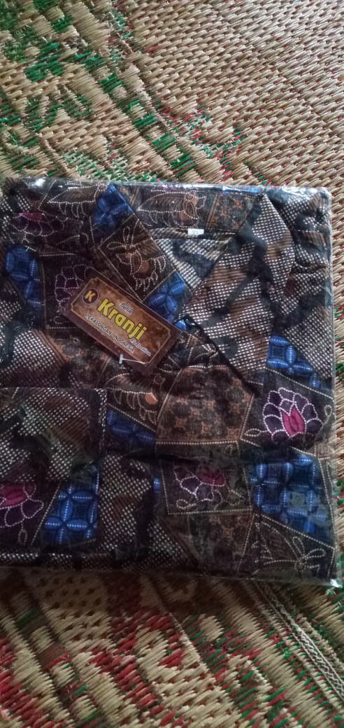 Bswart Batik Hrb026 Kenongo Hem Pendek Padi Pekalongan M L Xl Batik Pria Murah Modern Grosir