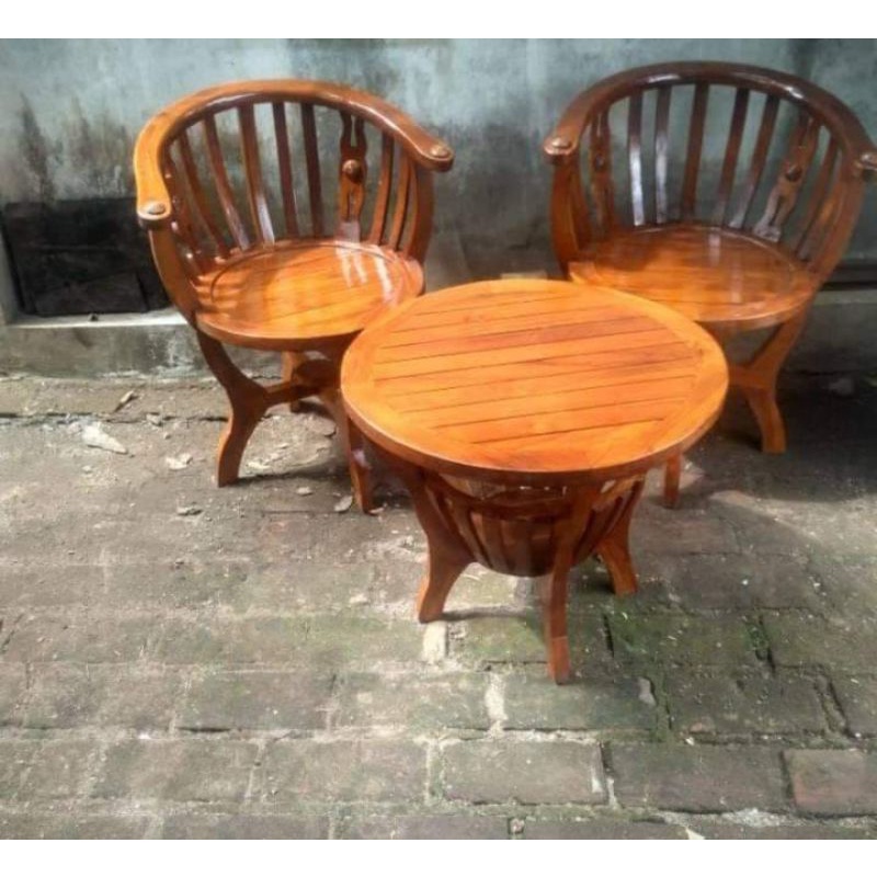 KURSI TERAS MANGKOK FUFNITURE JATI | KURSI TERAS MANGKOK JATI