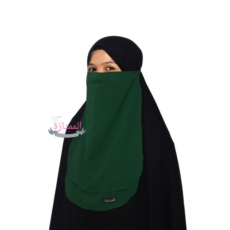 (PRODUK DISKON) cadar tali dua layer diamond crepe - Almumtaza Muslimah