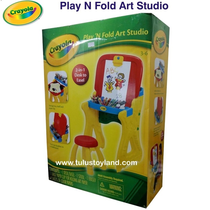 Crayola Play N Fold Art Studio Meja Belajar Anak