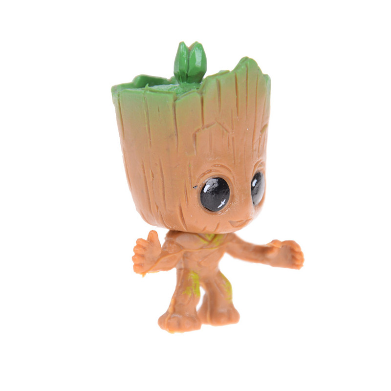 Lucktoy 4pcs Boneka Action Figure Guardians Of The Baby Groot Bahan Pvc Untuk Hadiah Anak