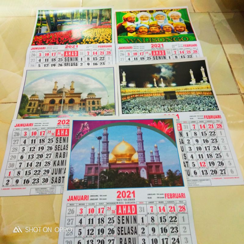 kalender jawa 2021 (ukuran mini/kecil)
