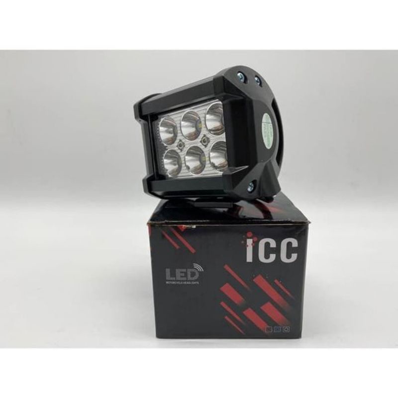 Lampu Tembak LED Cree Lampu Sorot LED 6Mata ICC Cree Work Light 18Watt