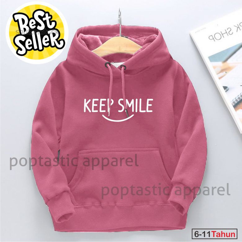 Jaket Distro Sweater Hoodie anak Laki-laki perempuan LOGO BORDIR FLEECE TEBAL