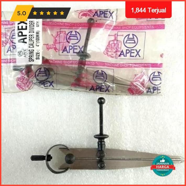 

Jangka Bubut Lurus Stelan | Spring Caliper Divider 12" Apex Exclusive