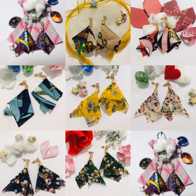 Cloth Earrings, Anting, Giwang, Ecer/Grosir