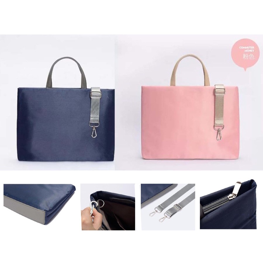 Tas Laptop Macbook Sleeve Selempang 15 16 inch - blue