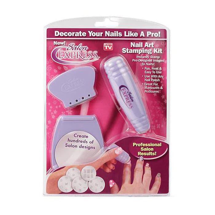 Salon Express alat penggambar kuku / NAIL ART STAMPING KIT