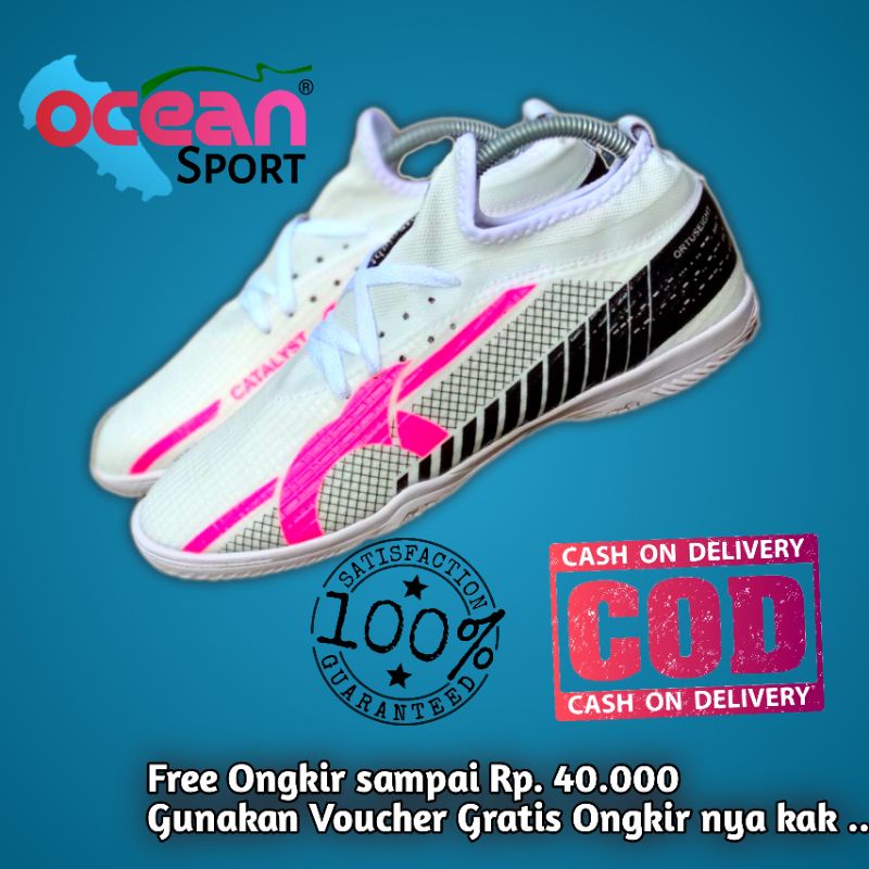 Sepatu Futsal ORTUSEIGHT LIBERTE WHITE, Sepatu futsal Murah, Sepatu Futsal Ortus, Spatu futsal, Sepa