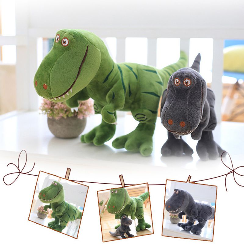 55cm Mainan Dinosaur Plush Toys Cartoon Tyrannosaurus Cute Stuffed Dolls for Kids Boys Gift Boneka