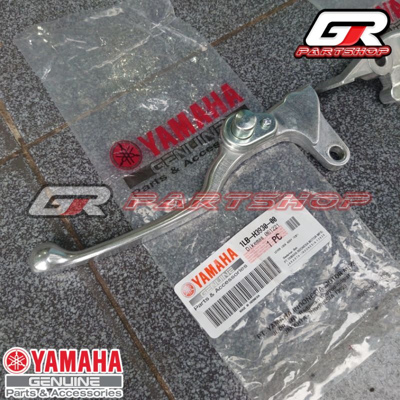 HANDLE REM DEPAN BELAKANG ASSY CHROME AEROX LEXI FREEGO ORIGINAL YAMAHA HENDEL LEVER BRAKE KIRI KANAN ORI YGP