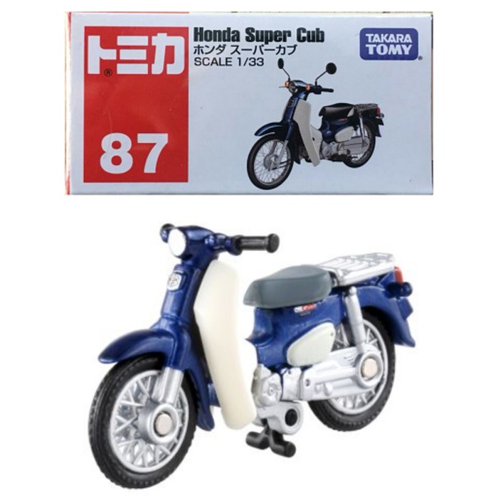 Diecast Motogp - Diecast Ducati - Diecast New Ray Vespa Tomica Reguler 87 Honda Super Cub (Non
