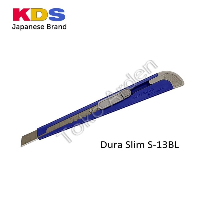 

Mudah Pisau Cutter Kds Dura Slim S-13Bl / Kds Cutter - Made In Japan Promo