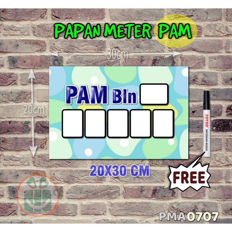 

SBC Papan Meter Listrik PLN PAM motif Unik - Pastel 07